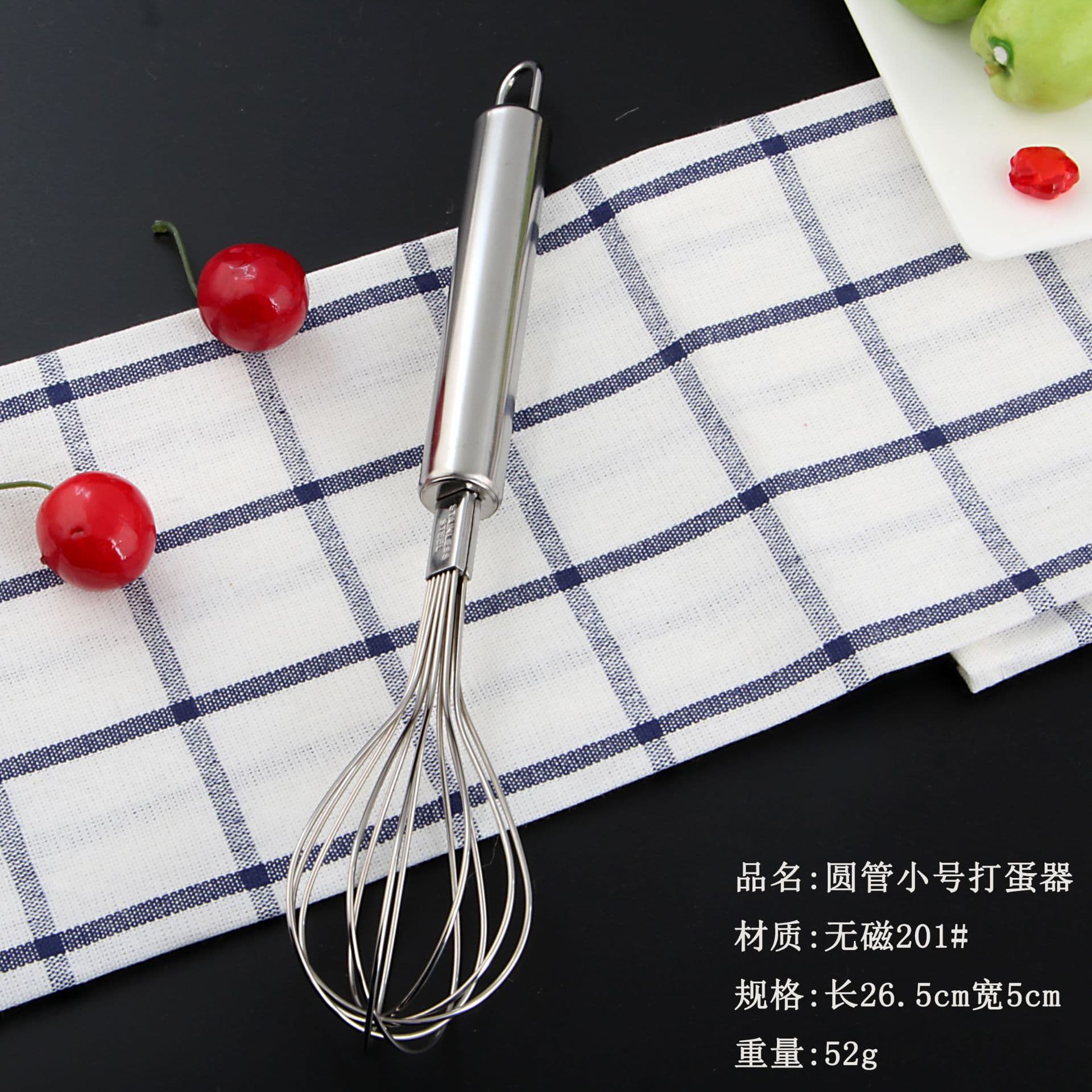 Egg whisk Manual stainless steel egg whisk Milk whisk Egg flour butter whisk Kitchen gadgets 4