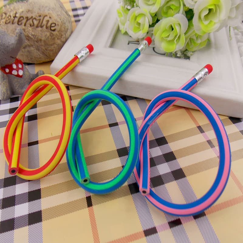 Novelty Products Creative Writing Continuous Pencil Cable Bending Manufacturers Wholesale Specials 18CM Folding Soft Pencil 2