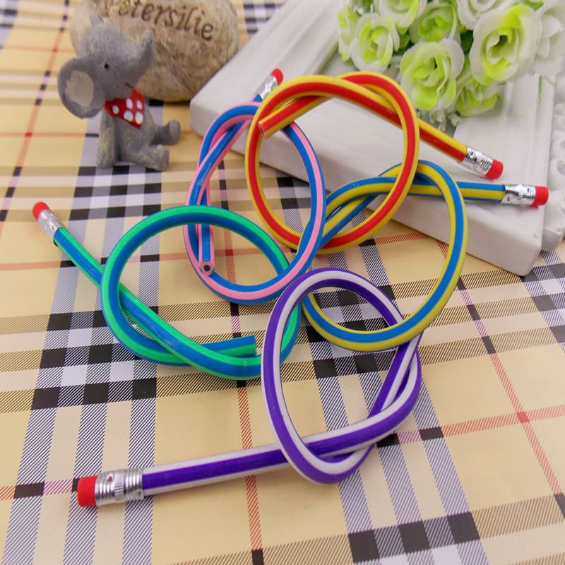 Novelty Products Creative Writing Continuous Pencil Cable Bending Manufacturers Wholesale Specials 18CM Folding Soft Pencil 4