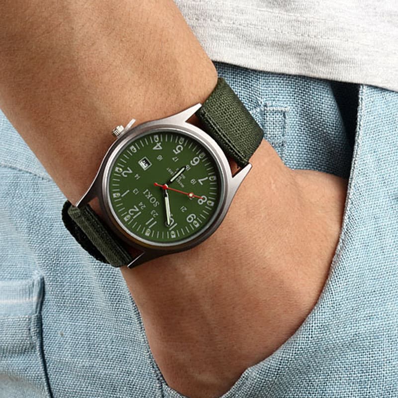 Men's watch for leisure, calendar, Birthday gift 4