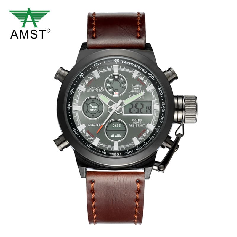 AMST Retro fashionable digital watch for leisure, simple and elegant design 4