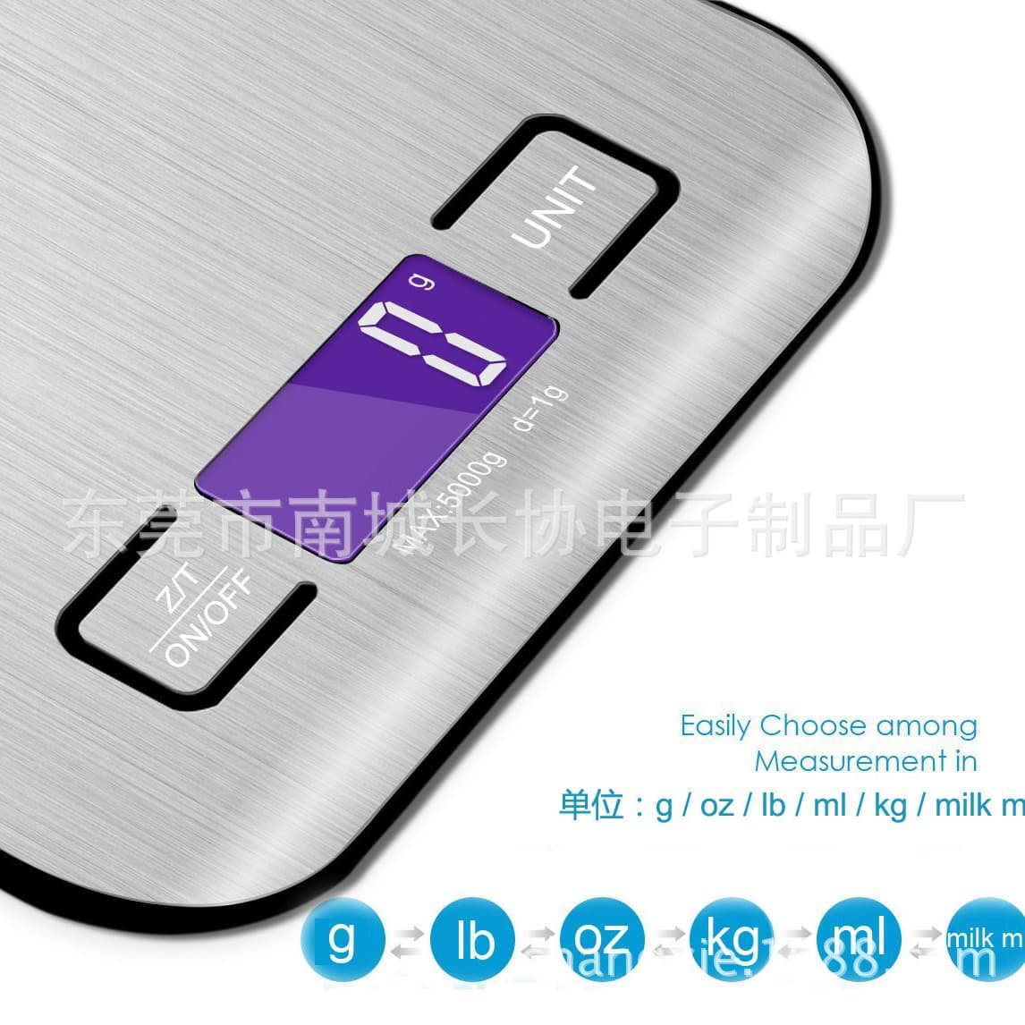 Weighing stainless steel kitchen scale 5kg baking household electronic scale 10kg mini scale food ingredients gram 4