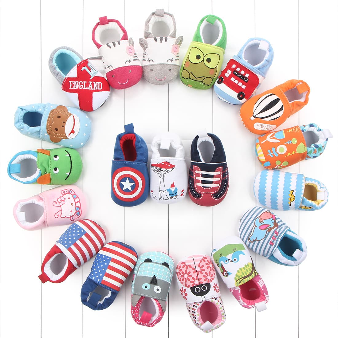 Factory direct selling babyshoes Baby learning shoes baby soft bottom shoes cotton can not drop shoes men and women