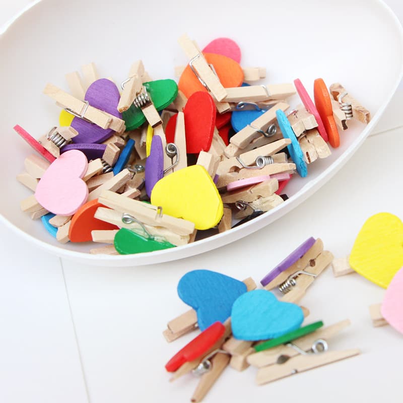 Manufacturer supply 3X0.4cm Creative clip Photo Folder Photo Folder Photo Wall Signing Follow Message Picking Love Folder 3