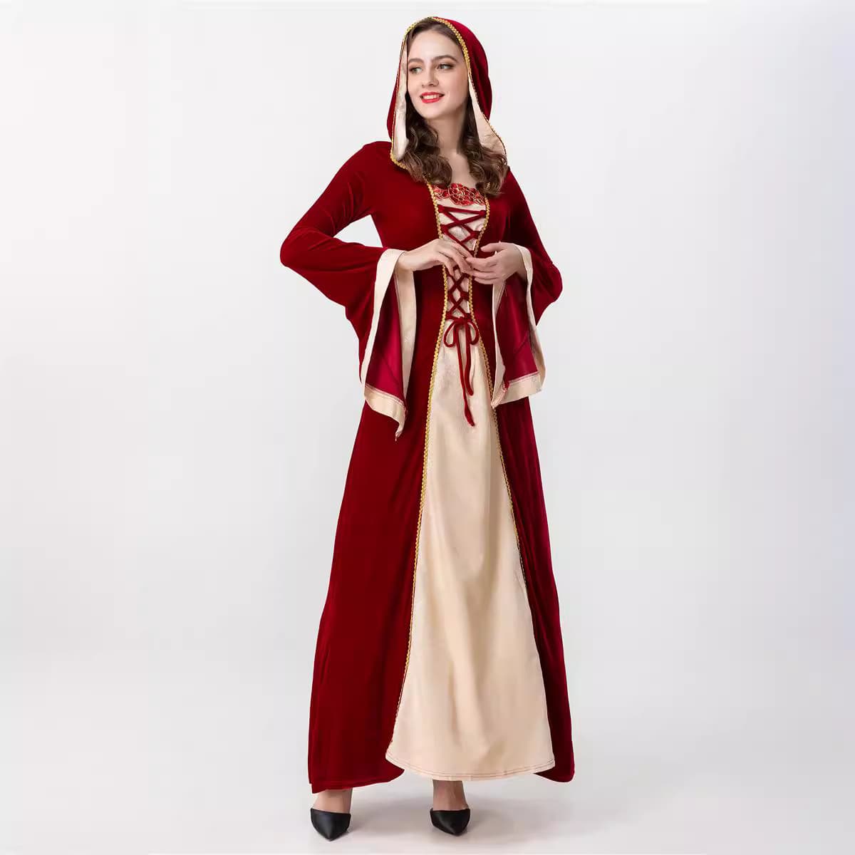 The new noble robe palace premiums European and American game uniform palace robe role -playing makeup ball clothing clothing 3