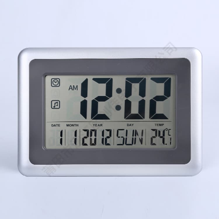 Factory Direct Sales Creative History Clock silent desktop wall hanging perpetual calendar electronic clock LCD elderly big characters alarm clock 2