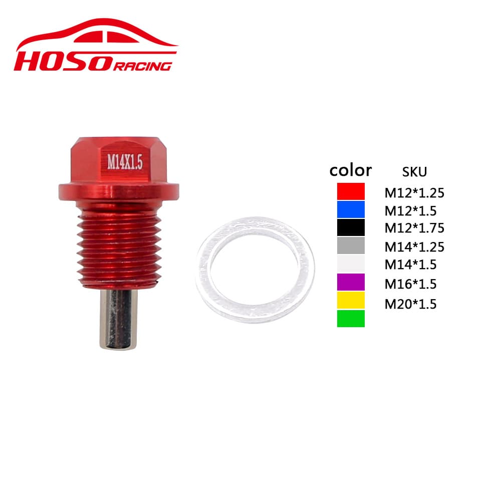 Car Universal Aluminum Alloy Magnetic Oil Putting Oil Oil Oil Blind Cousin Screw M121416182024 2