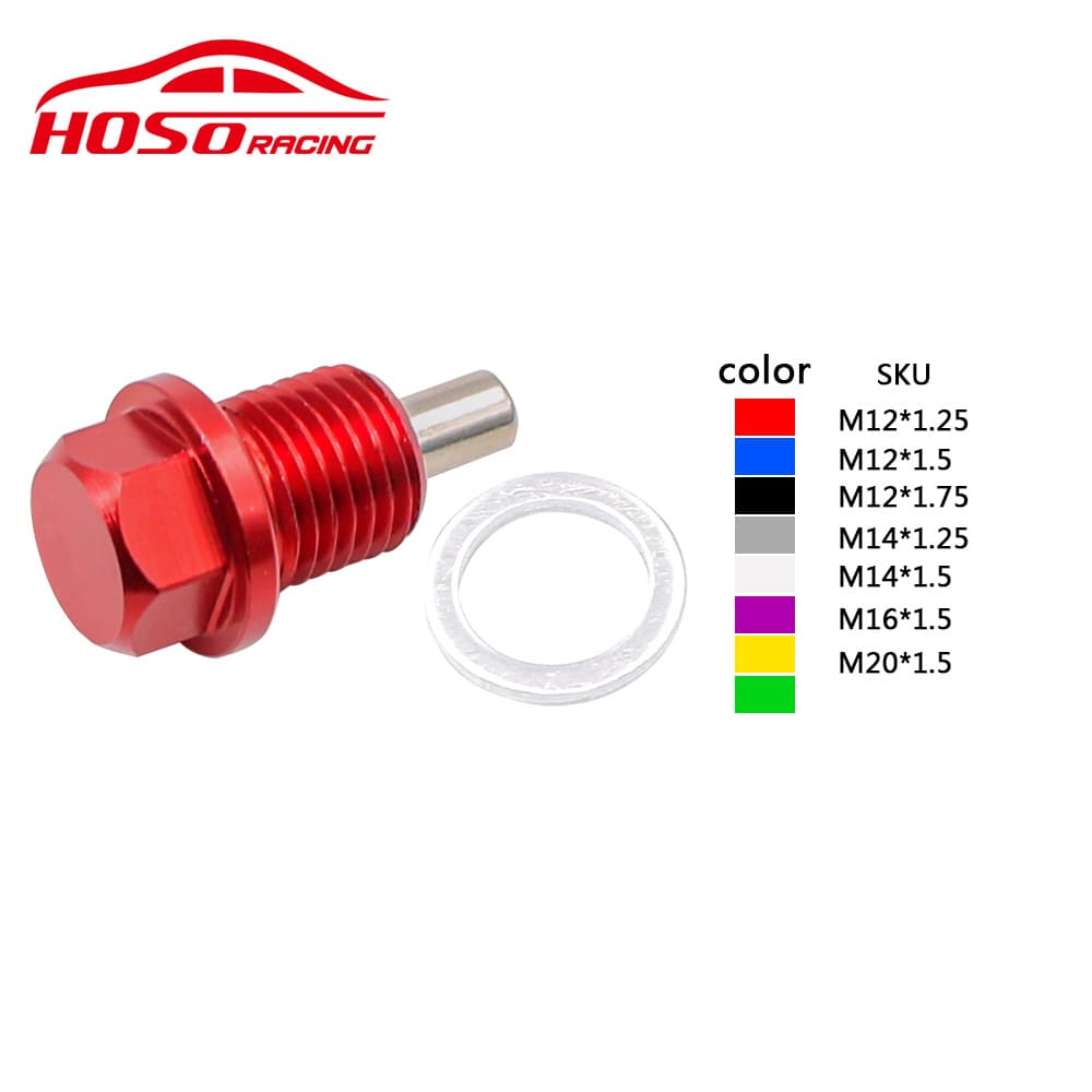 Car Universal Aluminum Alloy Magnetic Oil Putting Oil Oil Oil Blind Cousin Screw M121416182024 4