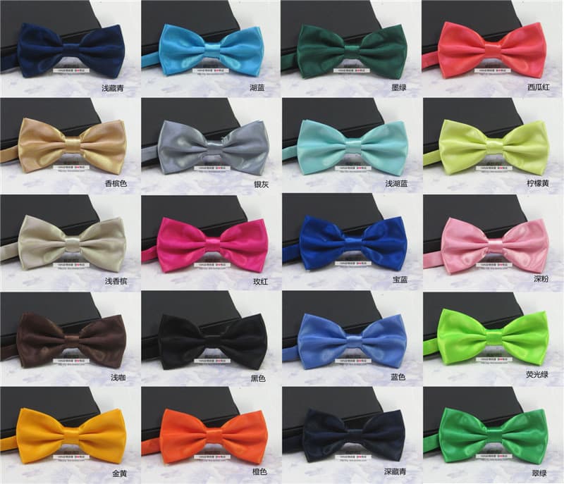 Men's multicoloured bow tie for adults with bow, polyester 3