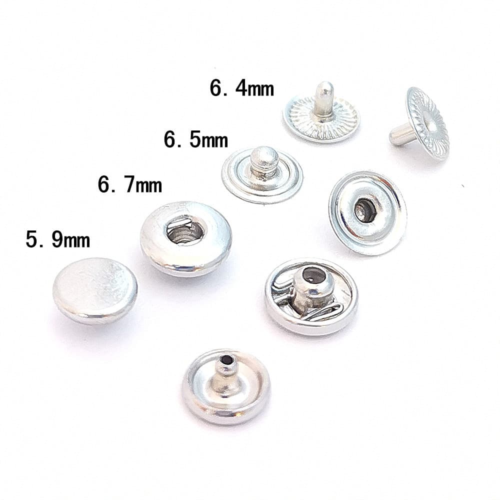 6mm metal snap button, round copper wallet mini snap, children's clothing snap button, invisible hidden buckle 2