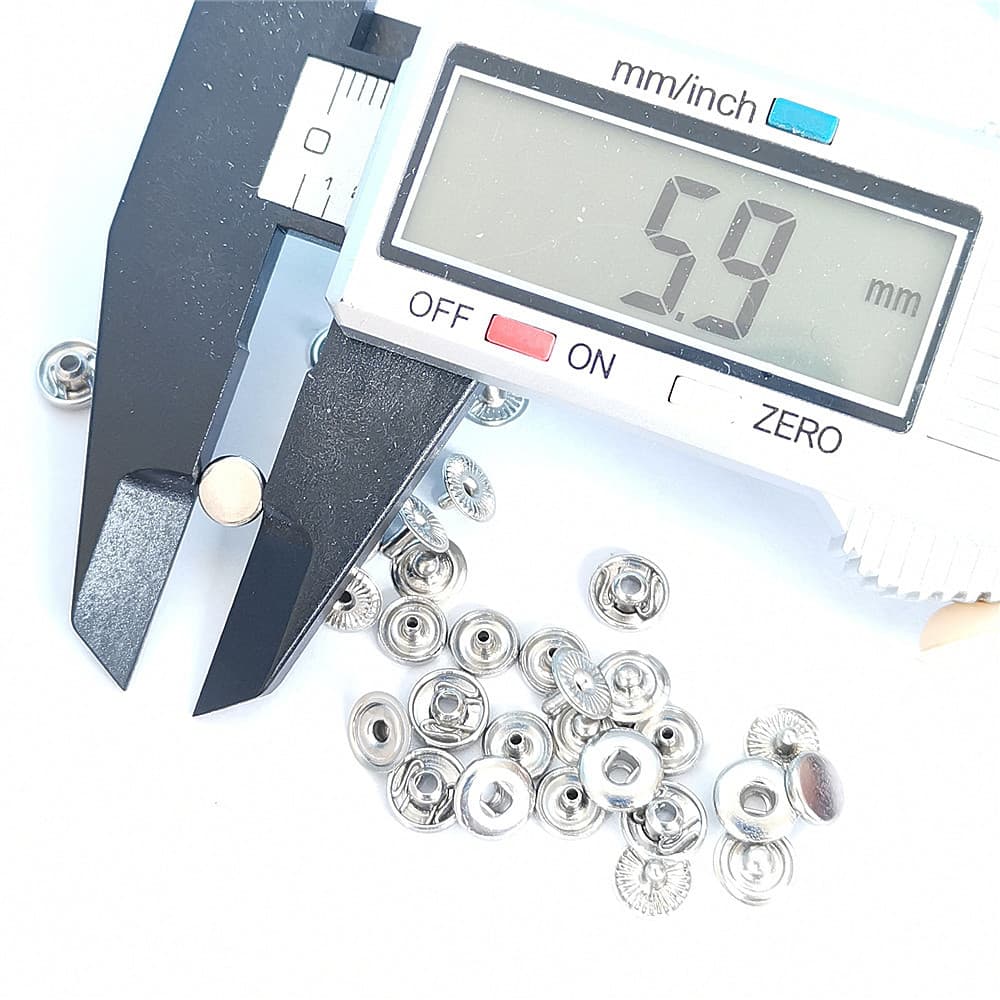 6mm metal snap button, round copper wallet mini snap, children's clothing snap button, invisible hidden buckle 4