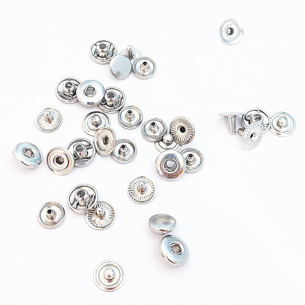 6mm metal snap button, round copper wallet mini snap, children's clothing snap button, invisible hidden buckle 5