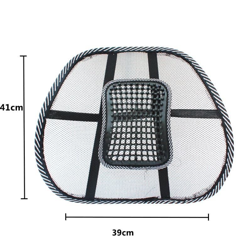 Car leather nails Summer steel wire waist leaning on the car cushion waist cushion four seasons car ice wire massage office office 2