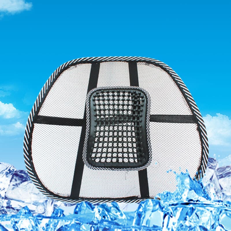 Car leather nails Summer steel wire waist leaning on the car cushion waist cushion four seasons car ice wire massage office office 3