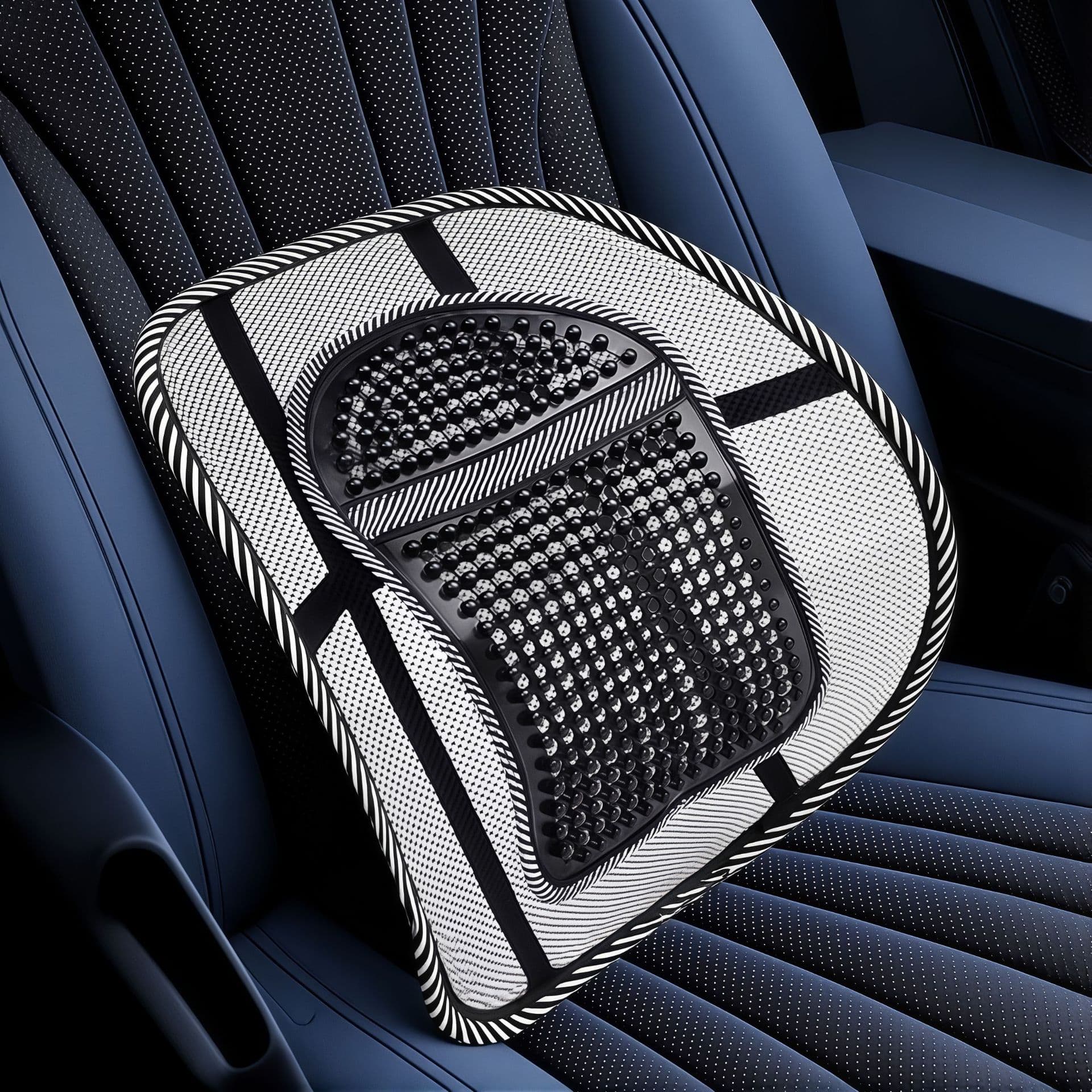 Car leather nails Summer steel wire waist leaning on the car cushion waist cushion four seasons car ice wire massage office office