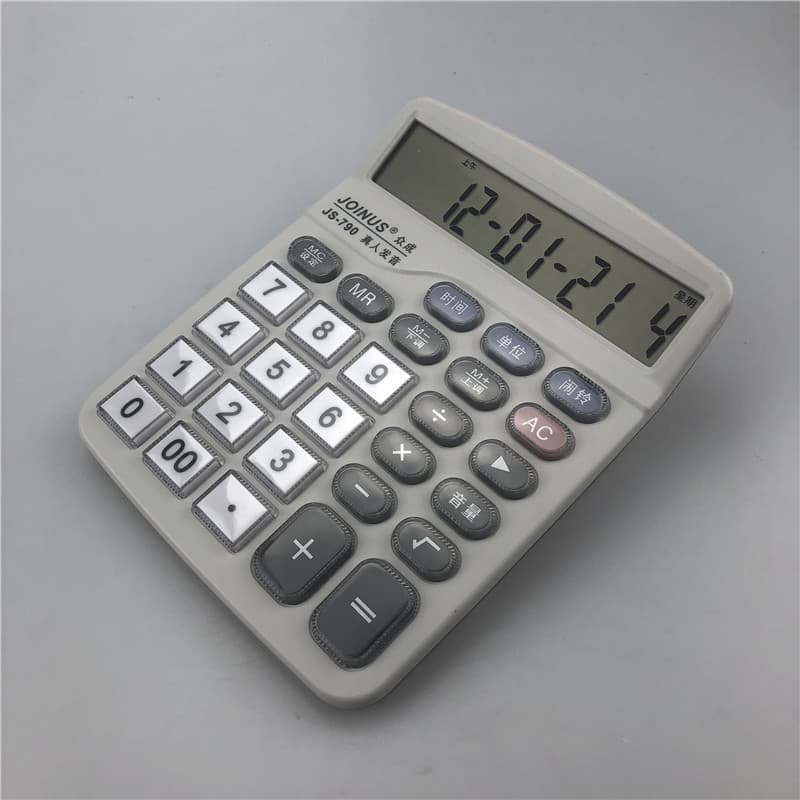 790 voice calculator glass never worn the button super large screen 12 -digit fast food restaurant settlement computer 2
