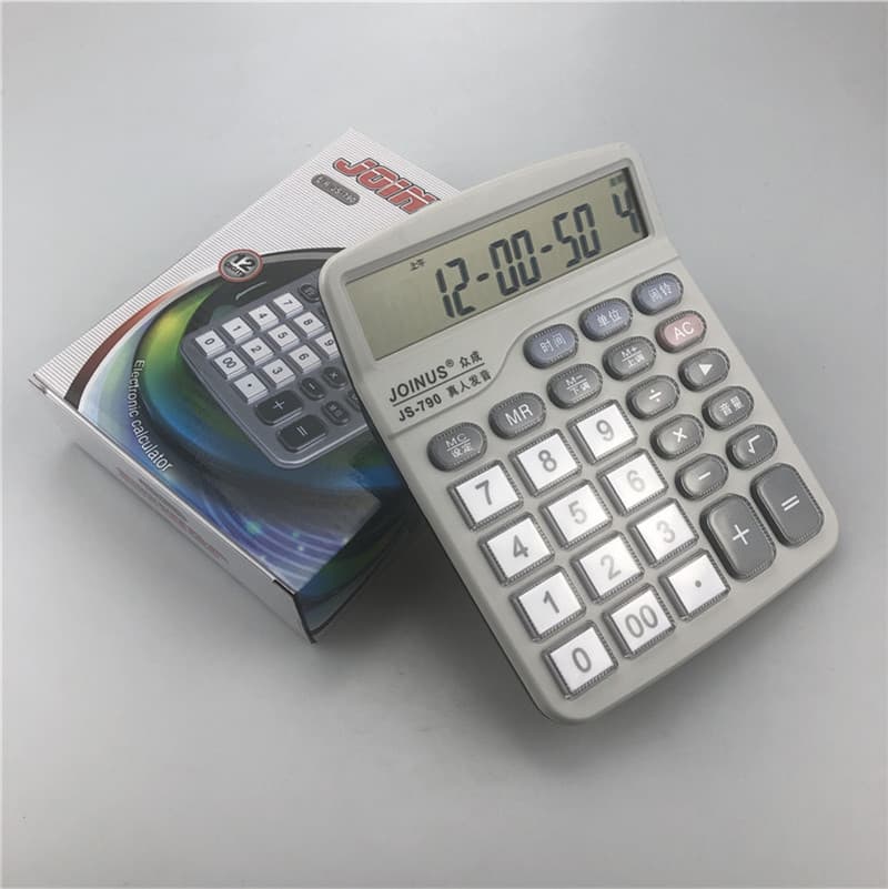 790 voice calculator glass never worn the button super large screen 12 -digit fast food restaurant settlement computer