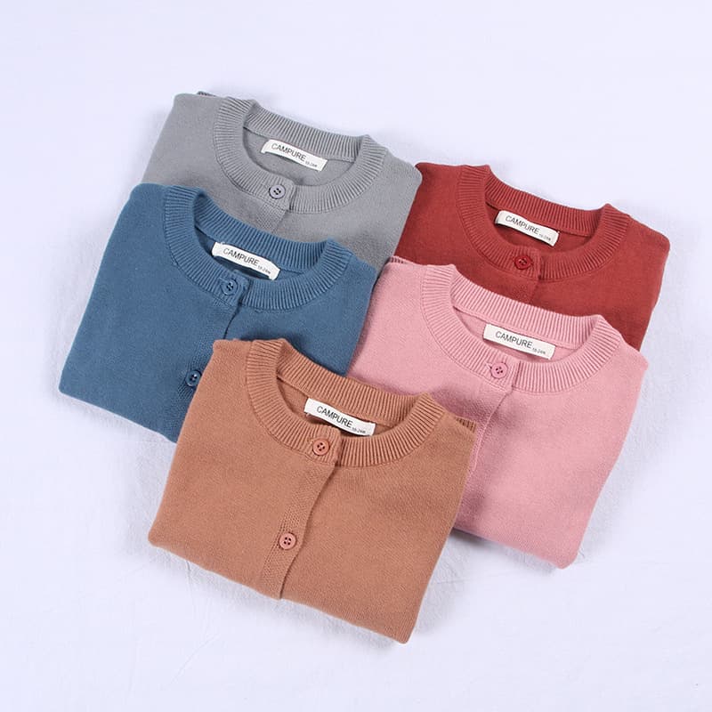 Brand autumn sweater, solid color cardigan, (Physicals), children's clothing 4