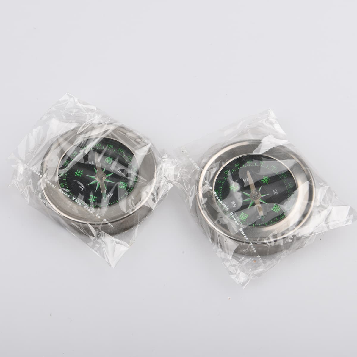 Stainless steel metal shell compass diameter 60mm American portable wild adventure pointed north needle 56G 4