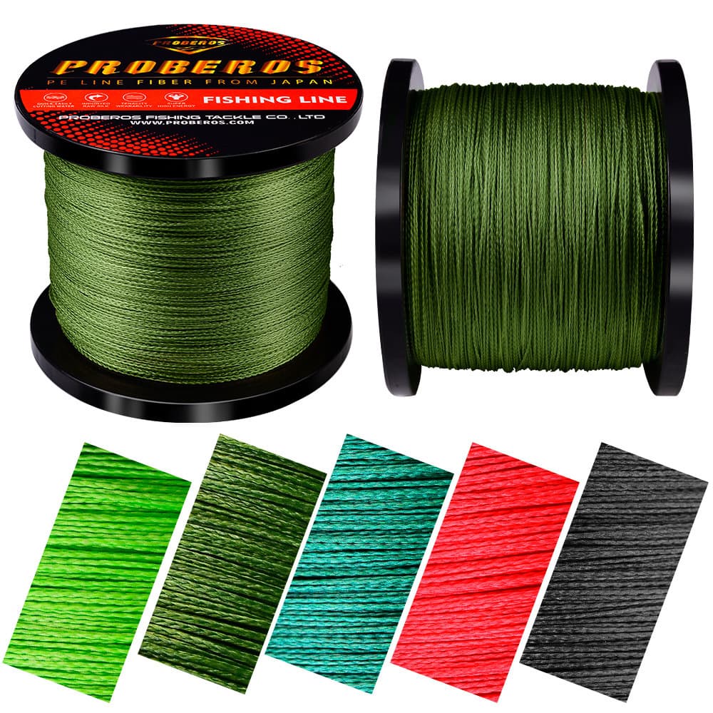 4 Editor 1000 meters of fish line PE weaving strong horse colorful fishing line fish fishing sea fishing colorful line 4
