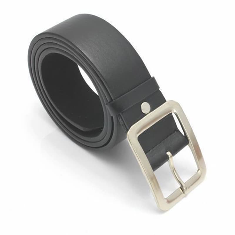 Men's casual polyurethane belt, buckle, jeans, accessories, Korean style 2