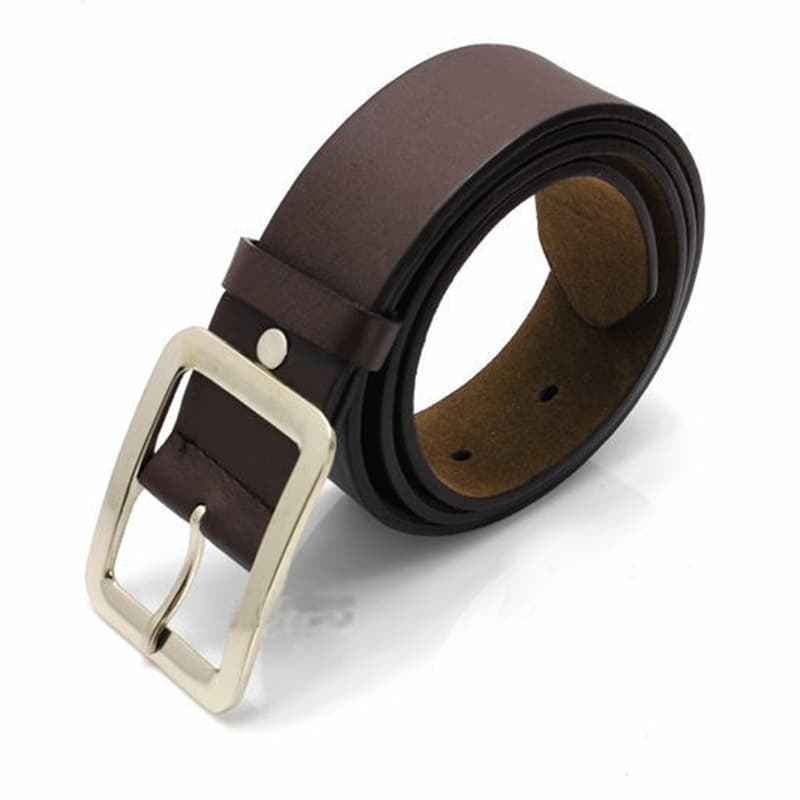 Men's casual polyurethane belt, buckle, jeans, accessories, Korean style 3