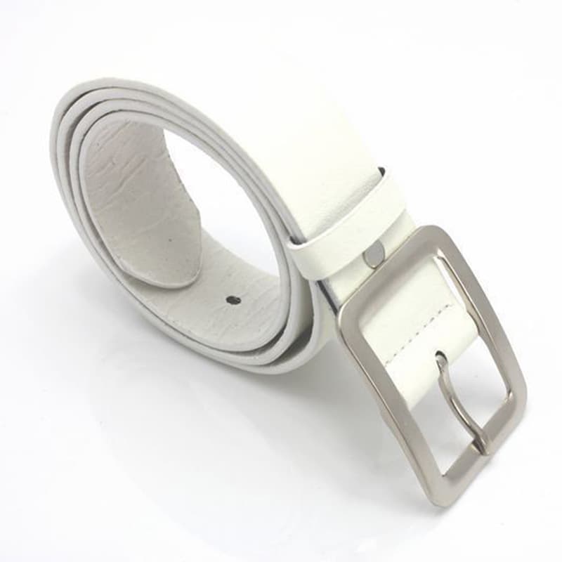 Men's casual polyurethane belt, buckle, jeans, accessories, Korean style 5