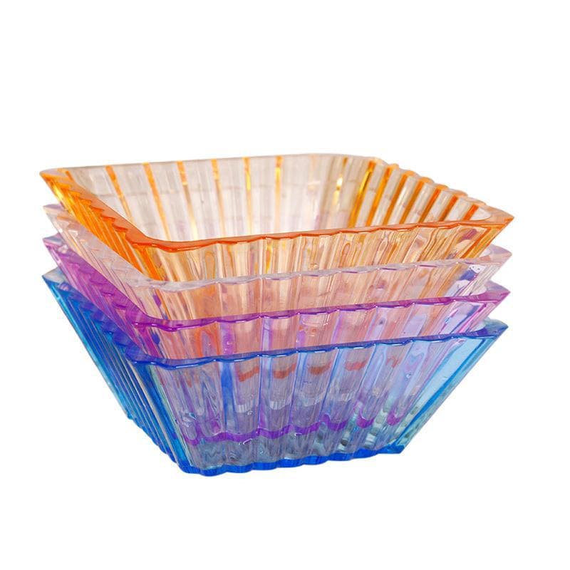 Free shipping wholesale snack plate KTV bar snack plate transparent acrylic dried fruit plate candy plate fruit plate 5