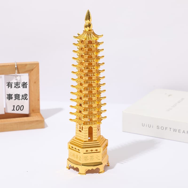 Wenchang Tower Swing Nine -story 13 -story Desk Desk Towers Scenic Scenic Tourism Crafts Collection Souvenir 3
