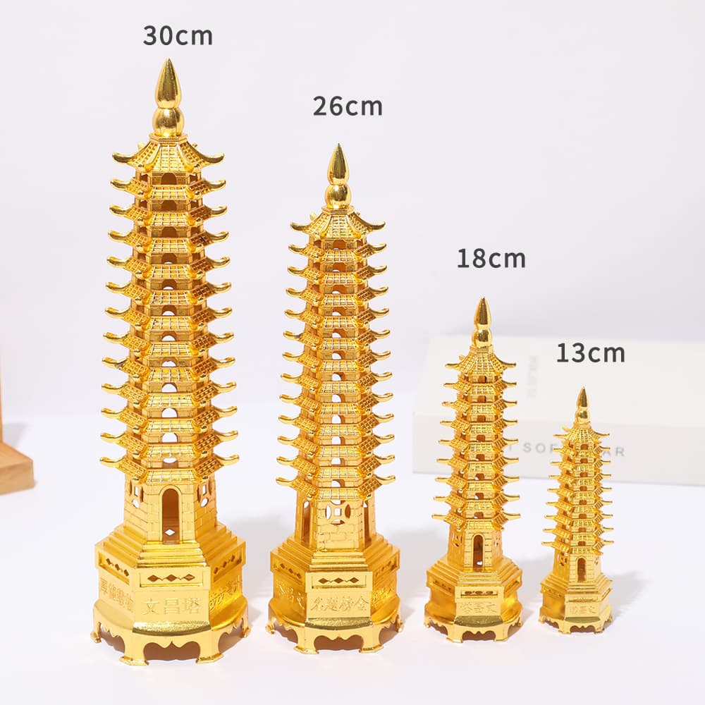 Wenchang Tower Swing Nine -story 13 -story Desk Desk Towers Scenic Scenic Tourism Crafts Collection Souvenir 4