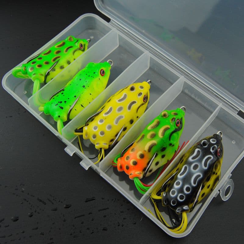 Fishing bait, black fishing bait set, frog thunder frog, lure bait, boxed fake bait, pond fishing bait 3