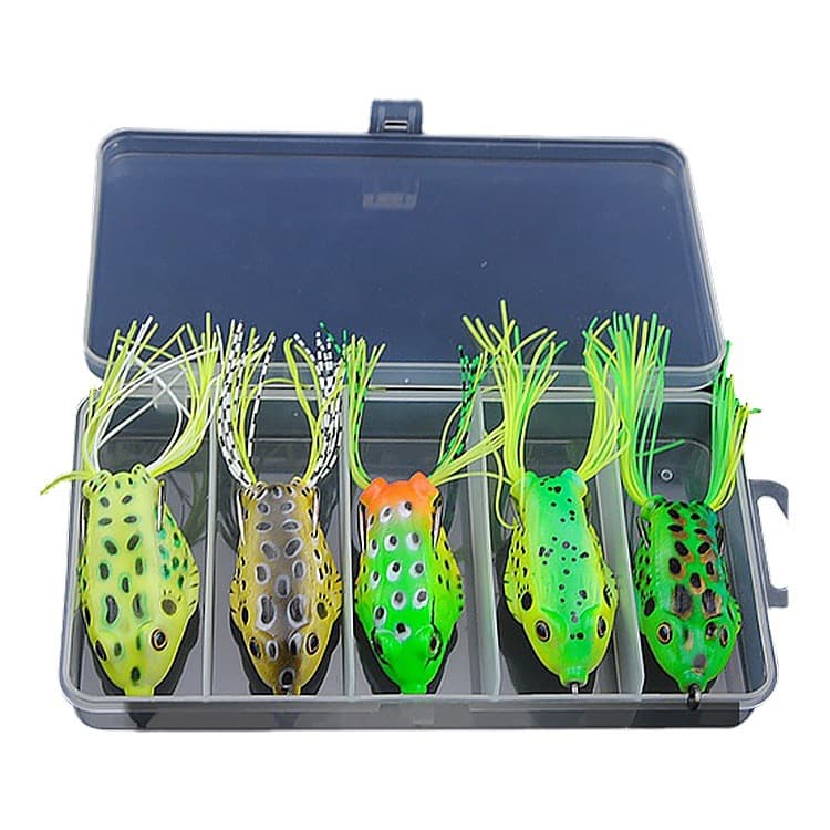 Fishing bait, black fishing bait set, frog thunder frog, lure bait, boxed fake bait, pond fishing bait 4