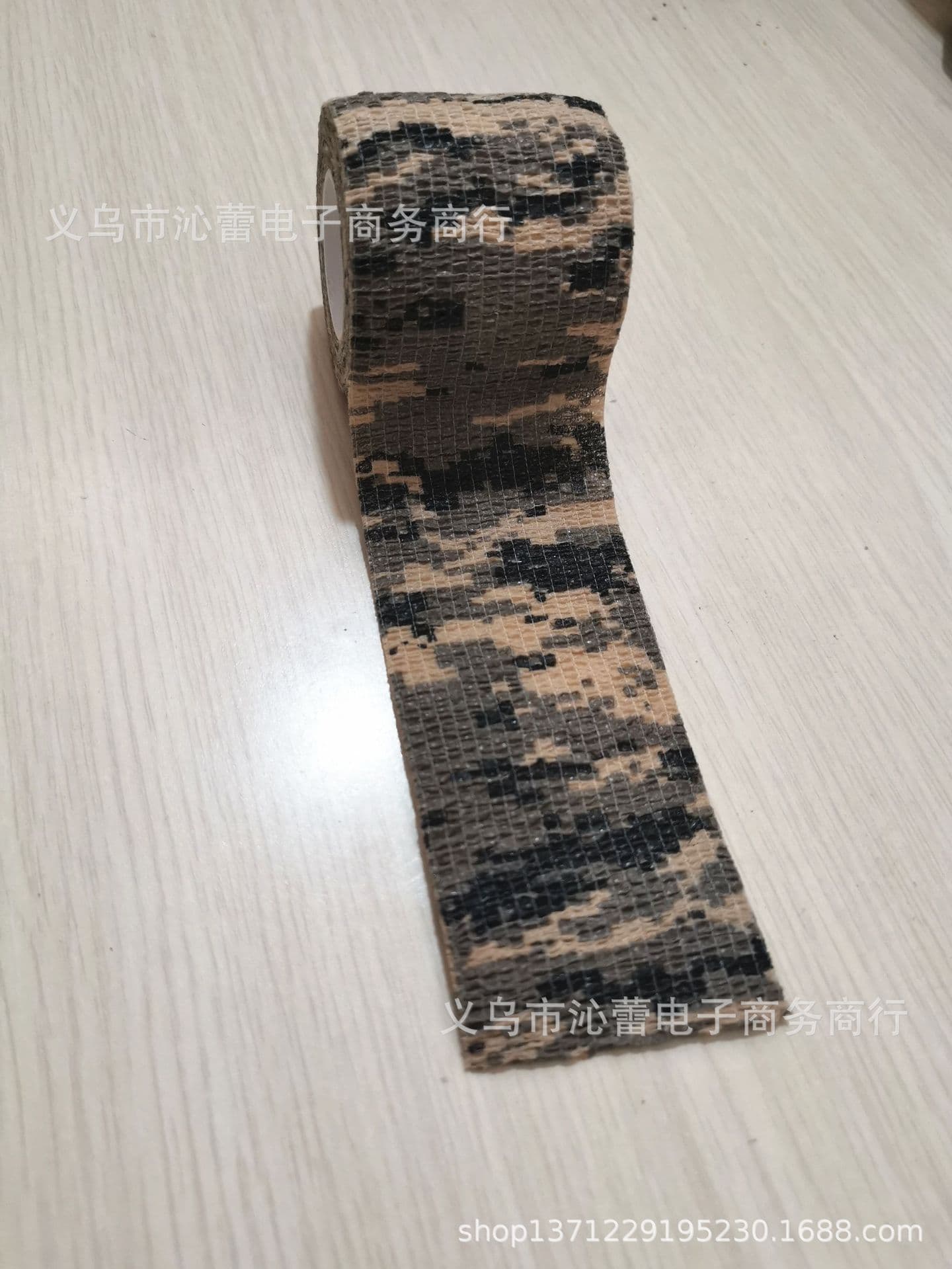 Self-adhesive stretchable camouflage hair band non-woven cloth, leaves no glue 5
