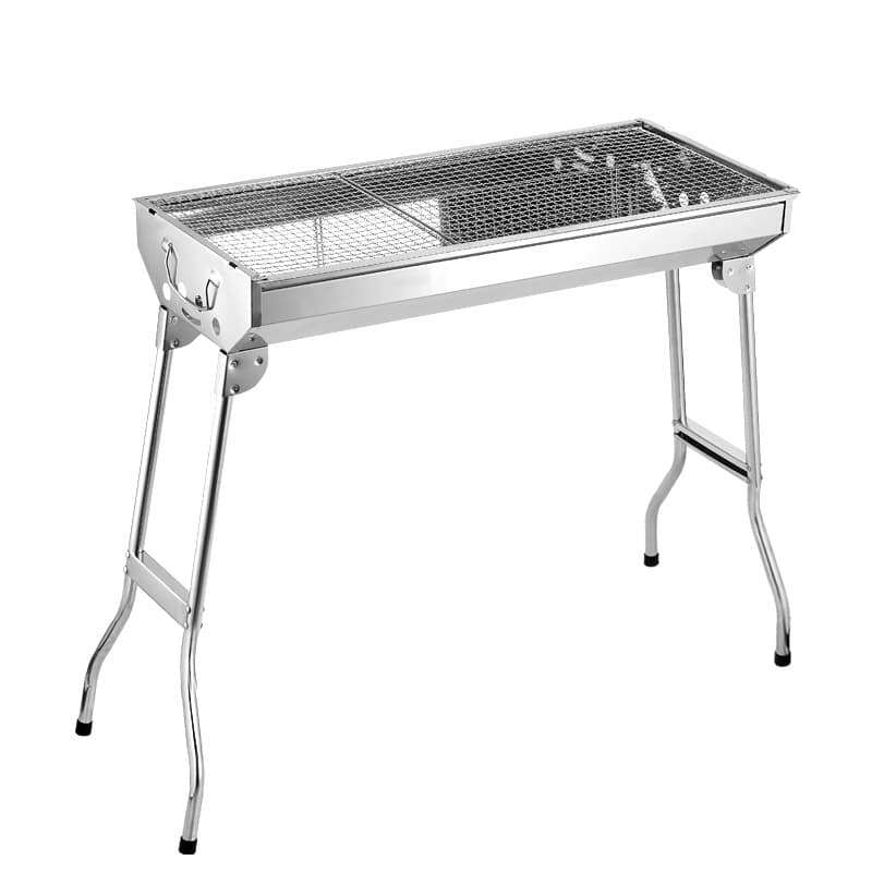 BBQ grill household large stainless steel barbecue camping barbecue stove outdoor folding portable barbecue stove 5