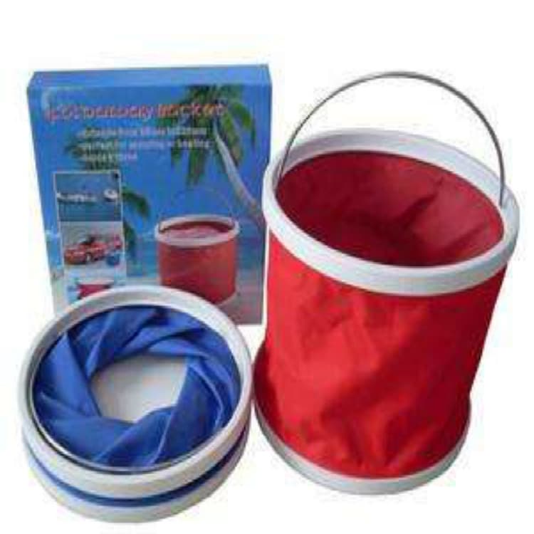 (Wholesale), folding bucket, hygienic tools set for car, oxford cloth