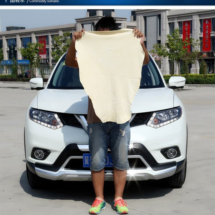 Deer leather towel large car rubbing scarf suede towel 50*80 sheepskin water absorption car, a one -generation thick chicken skin 4