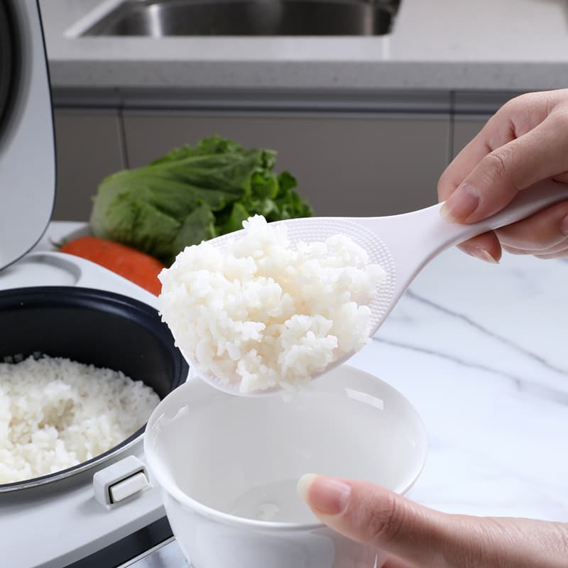 Rice spoon is not sticky, rice, white plastic rice spoon, rice rake, rice cooker, rice shovel, can be hung in store catering rice shovel 2