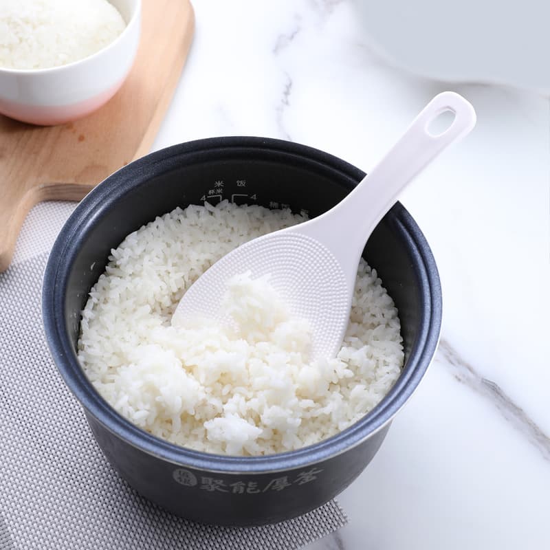 Rice spoon is not sticky, rice, white plastic rice spoon, rice rake, rice cooker, rice shovel, can be hung in store catering rice shovel 4