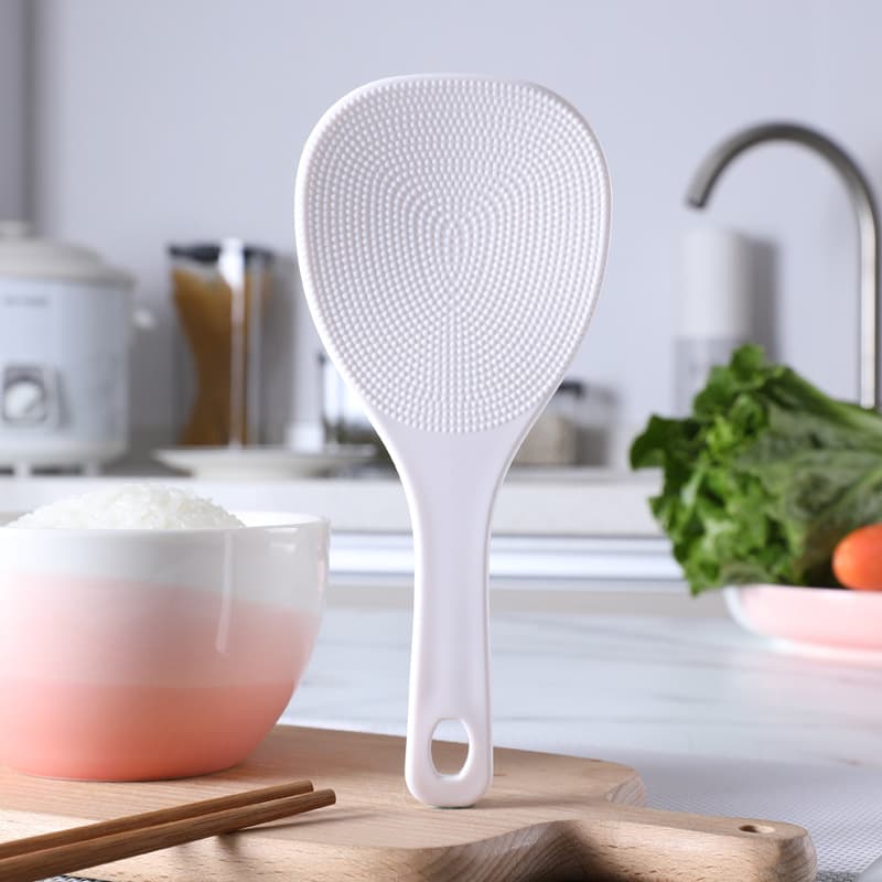 Rice spoon is not sticky, rice, white plastic rice spoon, rice rake, rice cooker, rice shovel, can be hung in store catering rice shovel 1