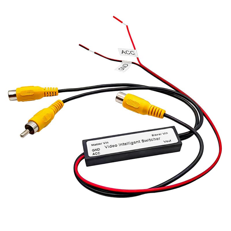 Car video switcher wholesale two in one out reversing image driving recorder video CVBS analog signal 5