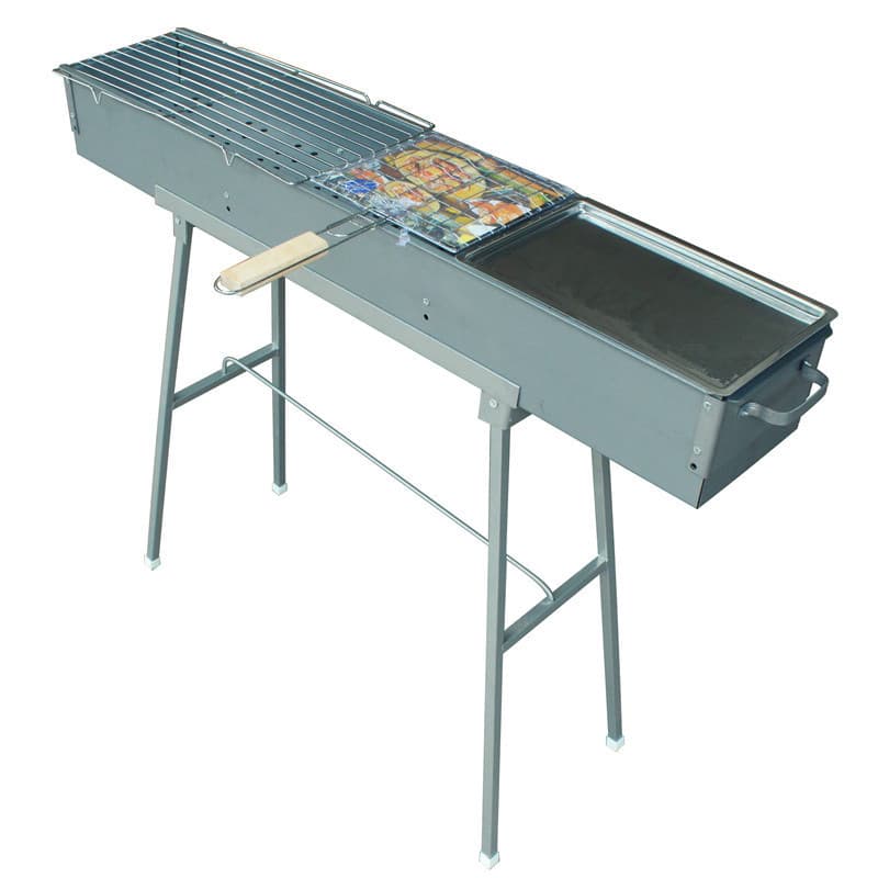Carbon Barbecue Oven - 1 Meter Long Outdoor Kebab Grill 5