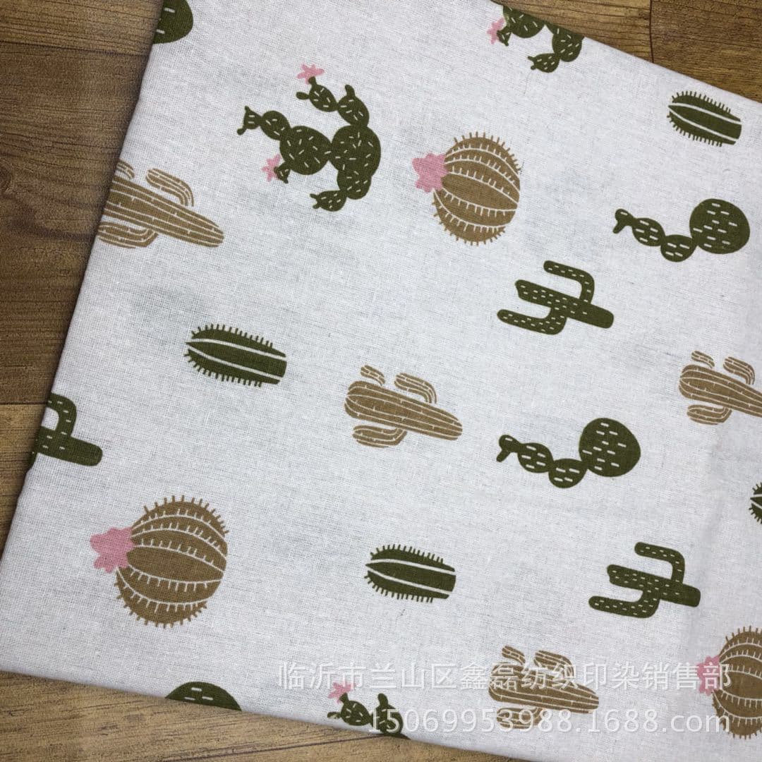 New product listed manufacturers are directly offering linen fabric fabric linen printed craft cloth compound film storage fabric 5