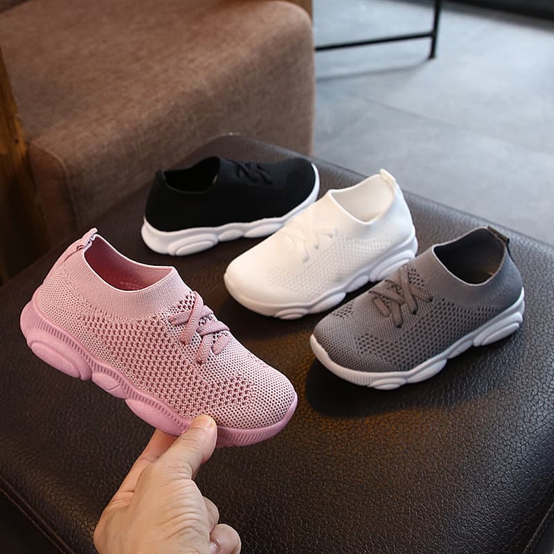 Children's elastic socks, comfortable footwear for men and women, sneakers, knitted white shoes, suitable for spring and autumn, for teenagers 1