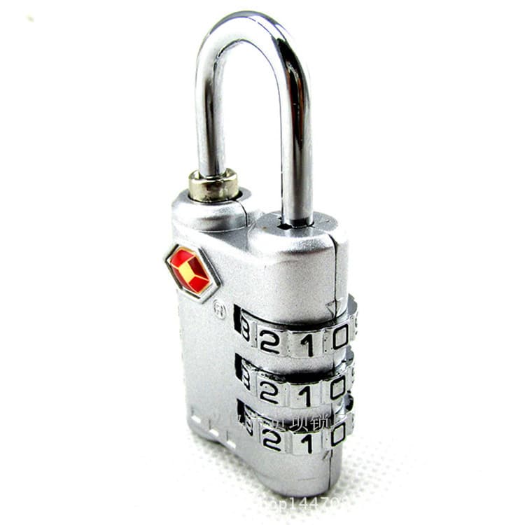 TSA customs password lock travel box bag small hanging lock abroad airport suitcase 3