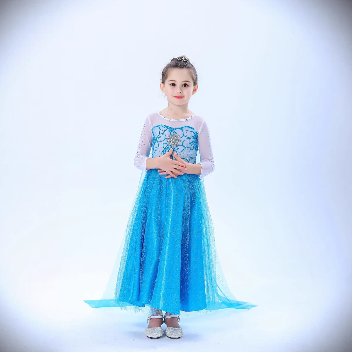Dress, small princess costume, long-sleeve, “Frozen”, gradient 4