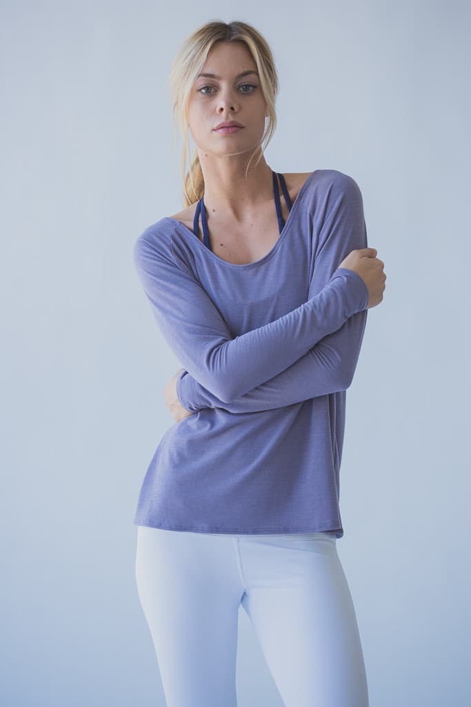 (Wholesale), breathable yoga clothing, light and thin long-sleeve for gym, loose fit, backless 2