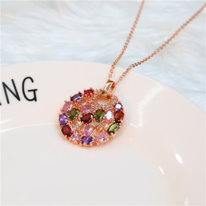 Zircon Pendant Necklace European Style Wish Accessory 4