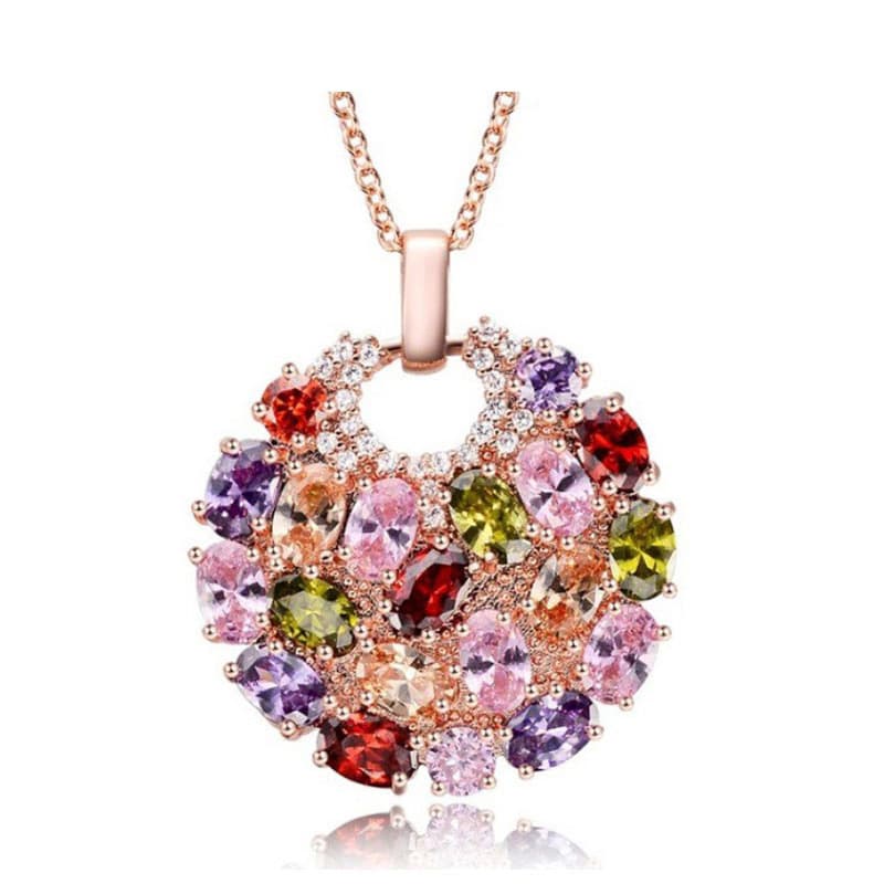 Zircon Pendant Necklace European Style Wish Accessory 1