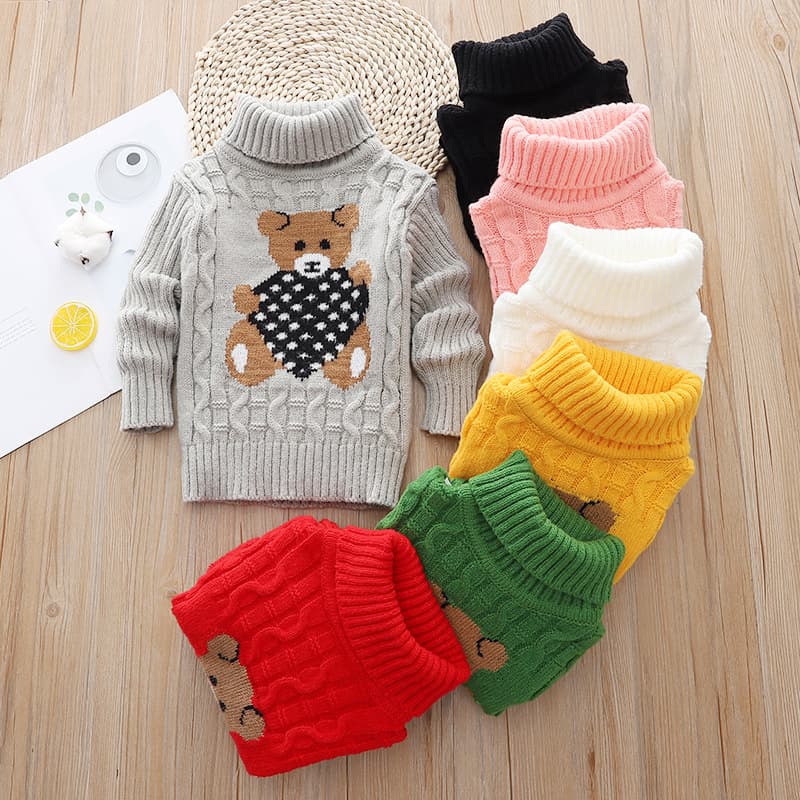(Cross-border trading), children's warm knitted base body-friendly sweater for boys, Aliexpress 2