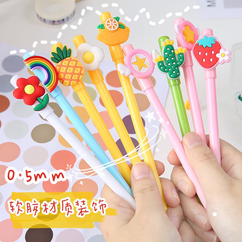 Cartoon fresh rollerball pen for students, Korean style 1